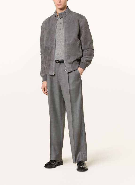 ARMA Leren blouson BARON om te keren GRIJS