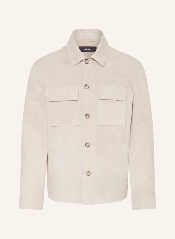 ARMA Leder-Overjacket MEX BEIGE