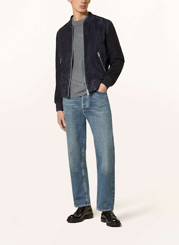 ARMA Leren blouson DIDIER DONKERBLAUW