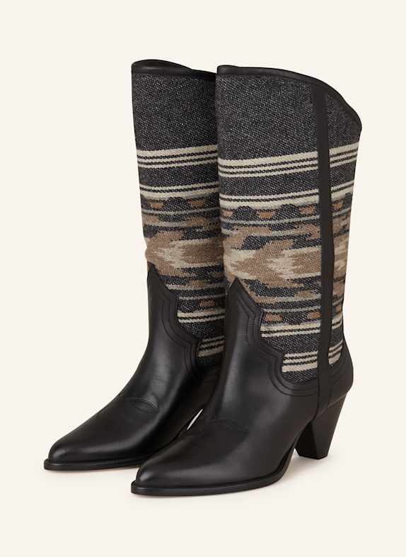 ISABEL MARANT Stiefel LIJITA SCHWARZ/ GRAU/ BRAUN