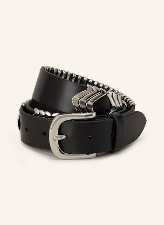 ISABEL MARANT Ledergürtel TEHORAH SCHWARZ/ SILBER