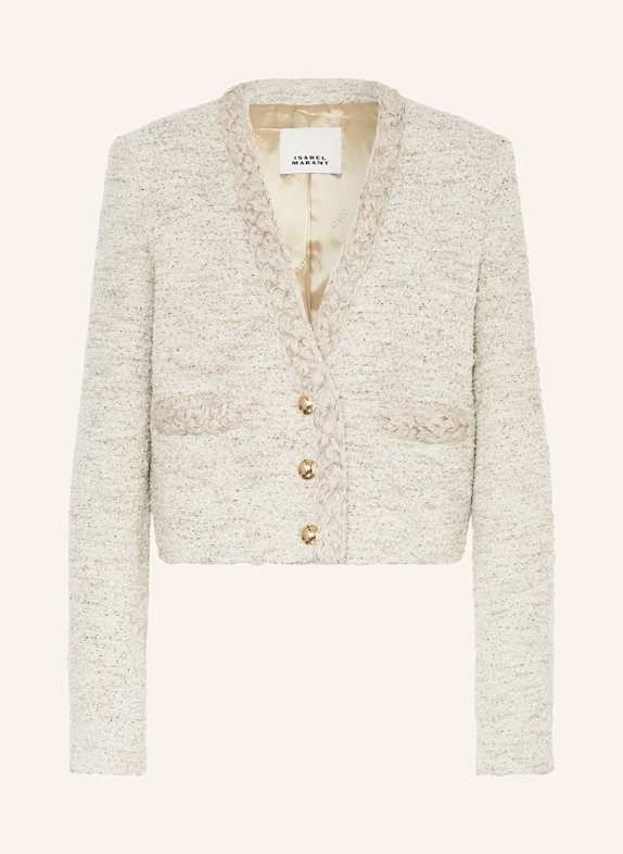 ISABEL MARANT Bouclé-Jacke mit Glitzergarn ECRU