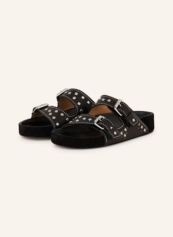 ISABEL MARANT Pantoletten SCHWARZ