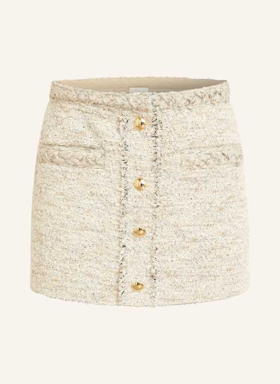 ISABEL MARANT Bouclé-Rock mit Glitzergarn ECRU