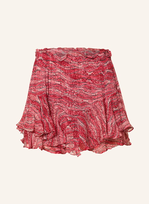 MARANT ÉTOILE Shorts SORNEL mit Volants DUNKELROT/ HELLROT