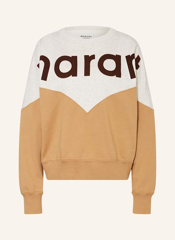 MARANT ÉTOILE Sweatshirt HOUSTON CAMEL/ ECRU/ DUNKELBRAUN