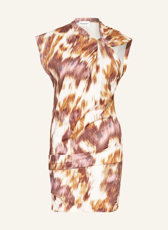 MARANT ÉTOILE Kleid LEANY ECRU/ DUNKELROT/ DUNKELGELB