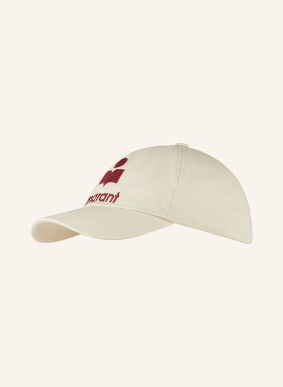 MARANT ÉTOILE Cap TYRON CREME/ DUNKELROT