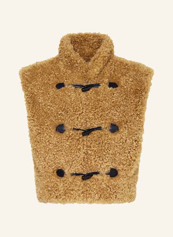 MARANT ÉTOILE Teddyfell-Weste ALISA CAMEL