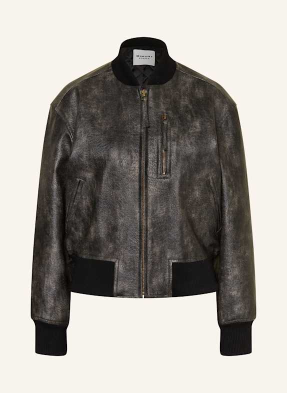 MARANT ÉTOILE Jacke CRISLEY in Lederoptik SCHWARZ
