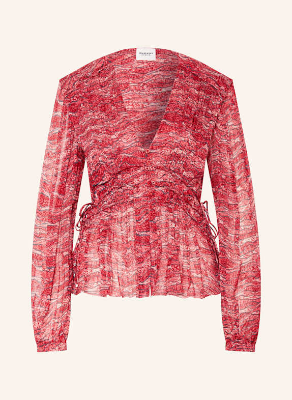 MARANT ÉTOILE Bluse AXELINE HELLROT/ CREME/ GRAU