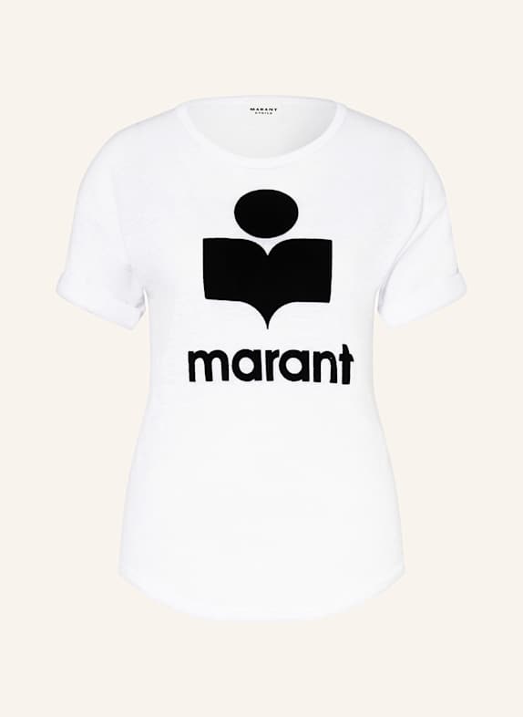 MARANT ÉTOILE T-Shirt KOLDI aus Leinen WEISS