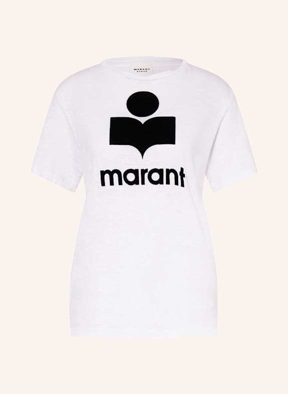 MARANT ÉTOILE T-Shirt ZEWEL aus Leinen WEISS