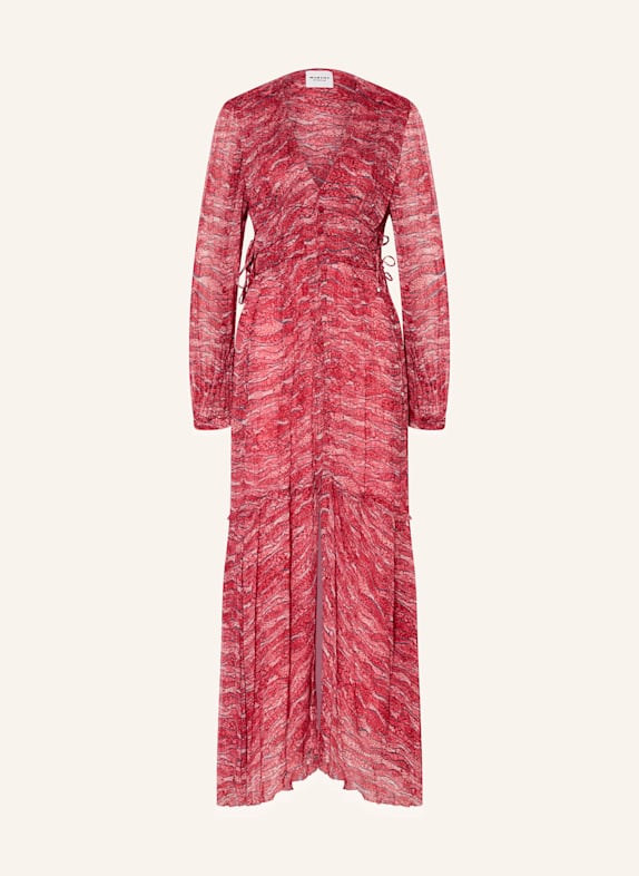 MARANT ÉTOILE Kleid AMARA ROT/ DUNKELGRAU/ WEISS