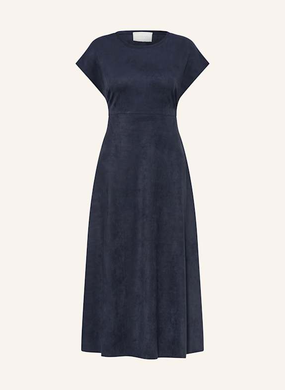 Juvia Kleid JUNO in Lederoptik DUNKELBLAU