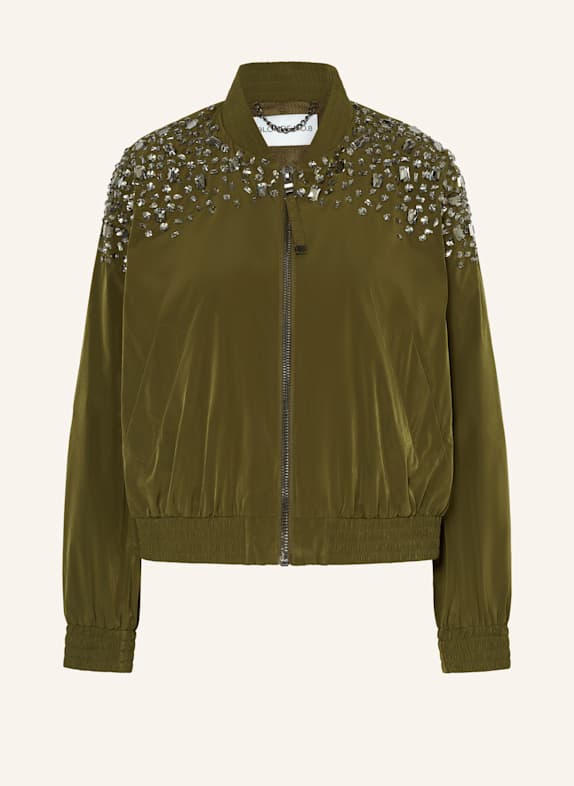BLONDE No.8 Blouson LEX mit Schmucksteinen KHAKI