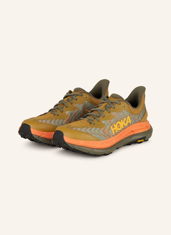HOKA Trailrunning-Schuhe MAFATE SPEED 4 OLIV/ ORANGE