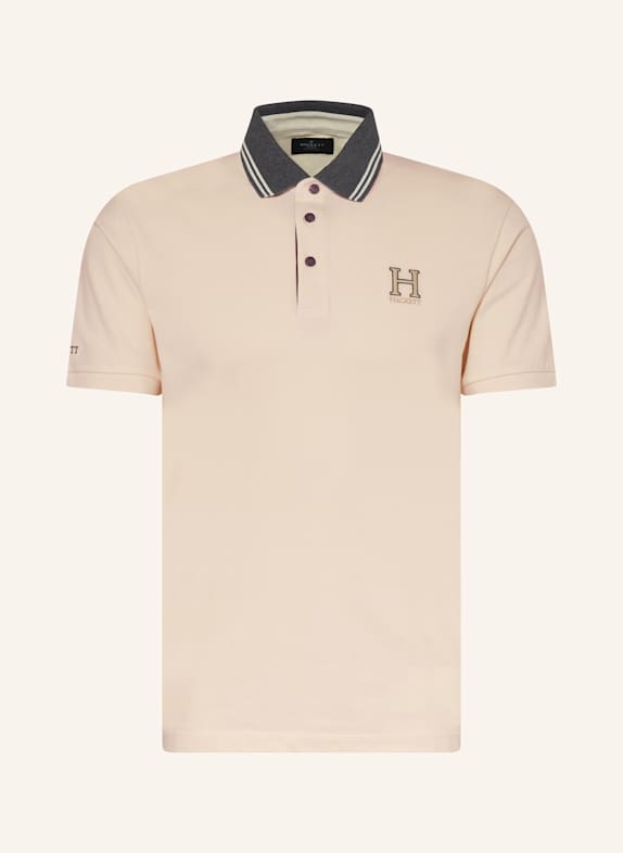 HACKETT LONDON Piqué-Poloshirt HERITAGE Classic Fit ECRU/ GRAU