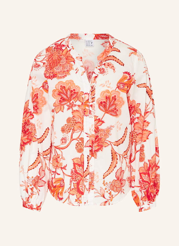 Emily VAN DEN BERGH Blusenshirt WEISS/ ORANGE