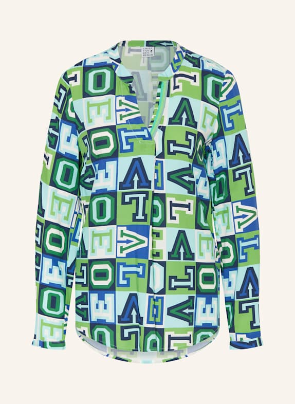 Emily VAN DEN BERGH Blusenshirt GRÜN/ BLAU/ MINT