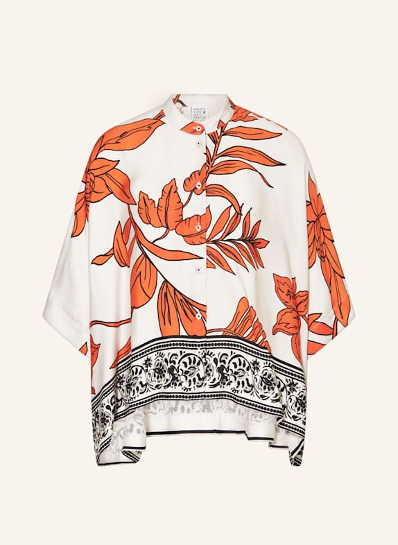 Emily VAN DEN BERGH Blusenshirt CREME/ SCHWARZ/ ORANGE
