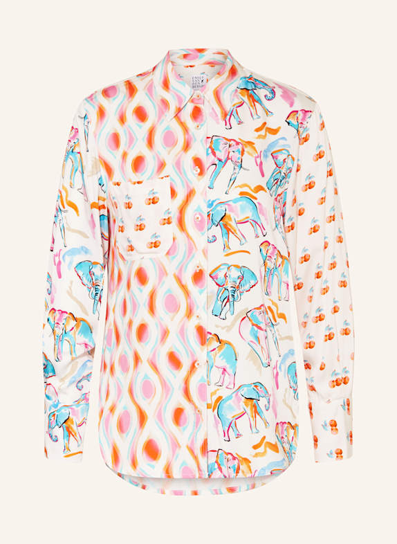Emily VAN DEN BERGH Hemdbluse WEISS/ ORANGE/ ROSA