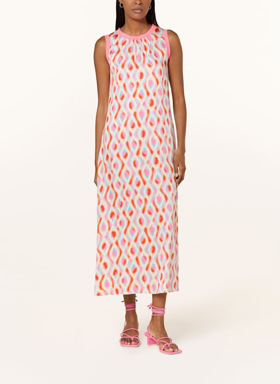 Emily VAN DEN BERGH Kleid WEISS/ TÜRKIS/ ROSA
