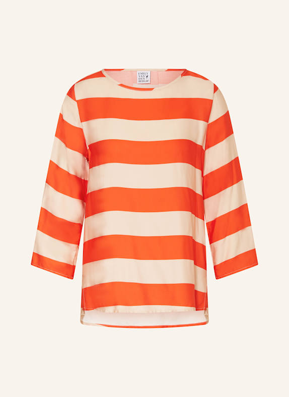 Emily VAN DEN BERGH Blusenshirt mit 3/4-Arm BEIGE/ ORANGE