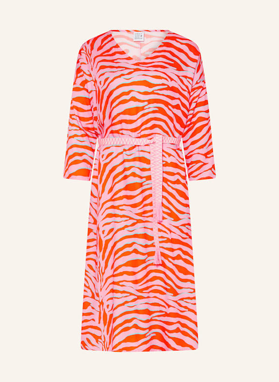 Emily VAN DEN BERGH Kleid mit 3/4-Arm ROSA/ ORANGE