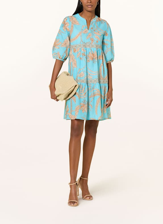 Emily VAN DEN BERGH Kleid TÜRKIS/ BEIGE