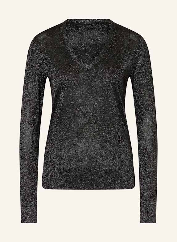 JOSEPH Pullover mit Glitzergarn SCHWARZ/ SILBER