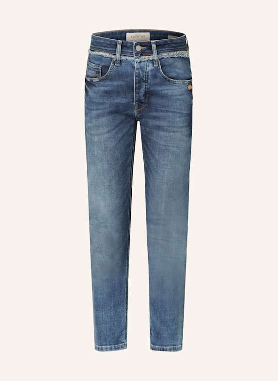 GANG Boyfriend Jeans 94NICA CROPPED 7850 fringe blue denim