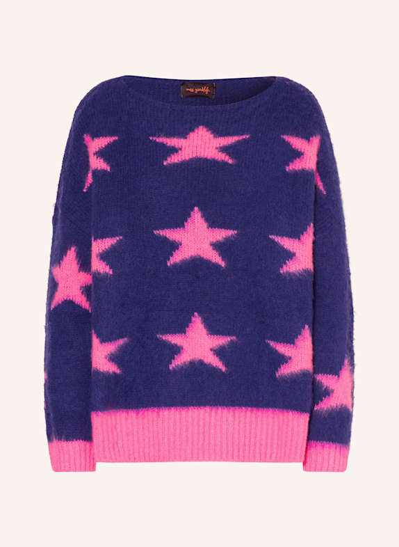 miss goodlife Pullover mit Alpaka DUNKELBLAU/ NEONPINK