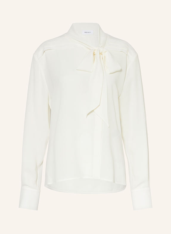 Alexander McQUEEN Seidenbluse mit Schluppe ECRU