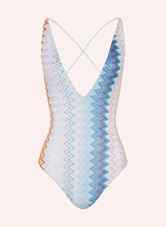 MISSONI Badeanzug mit Glitzergarn WEISS