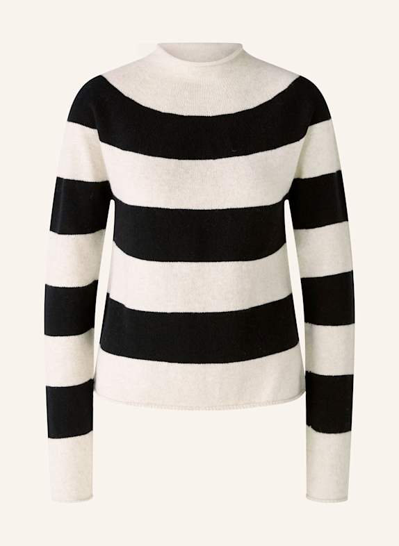 oui Pullover SCHWARZ/ ECRU