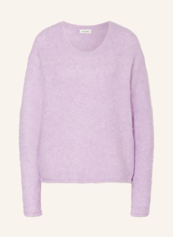 American Vintage Sweter NUNY z dodatkiem alpaki ORCHIDEE CHINE ORCHID MELANGE