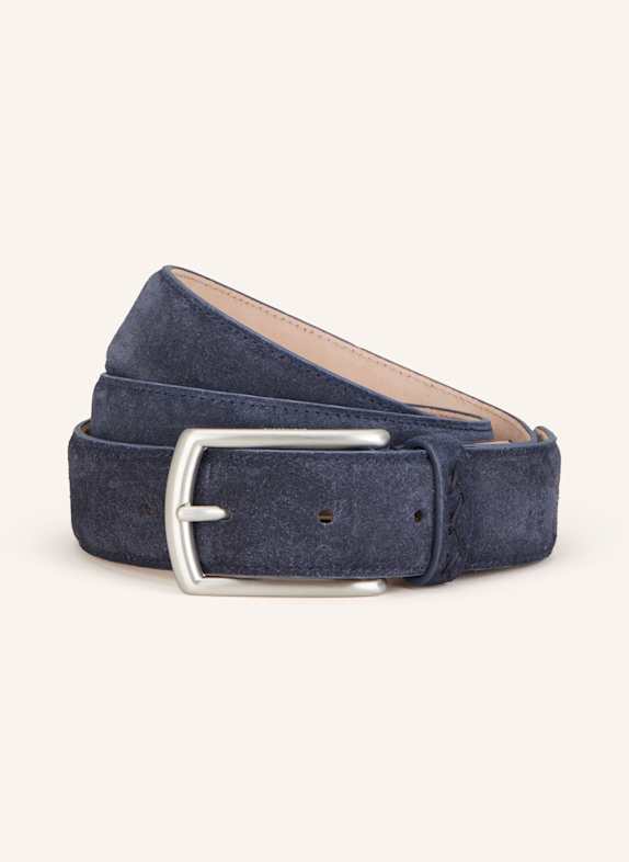 ZEGNA Ledergürtel DUNKELBLAU