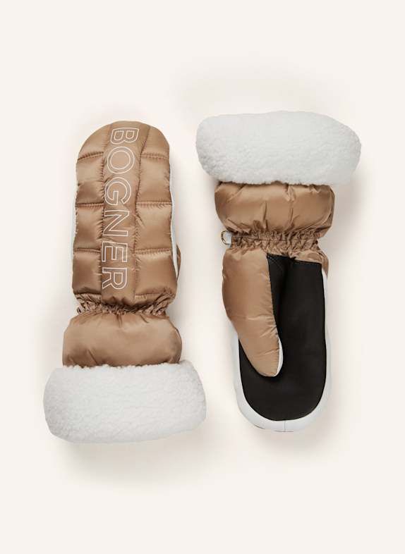 BOGNER Skihandschuhe SABINA BEIGE/ SCHWARZ/ WEISS