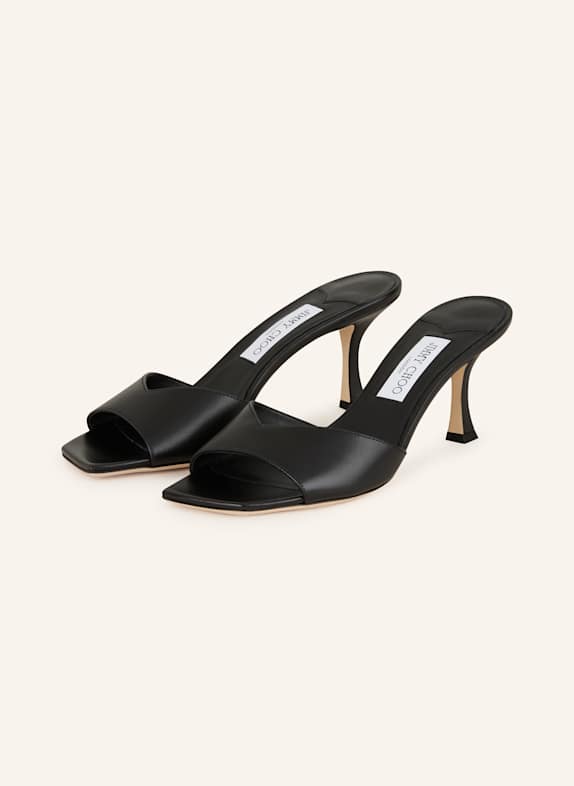 JIMMY CHOO Mules SKYE 70 SCHWARZ