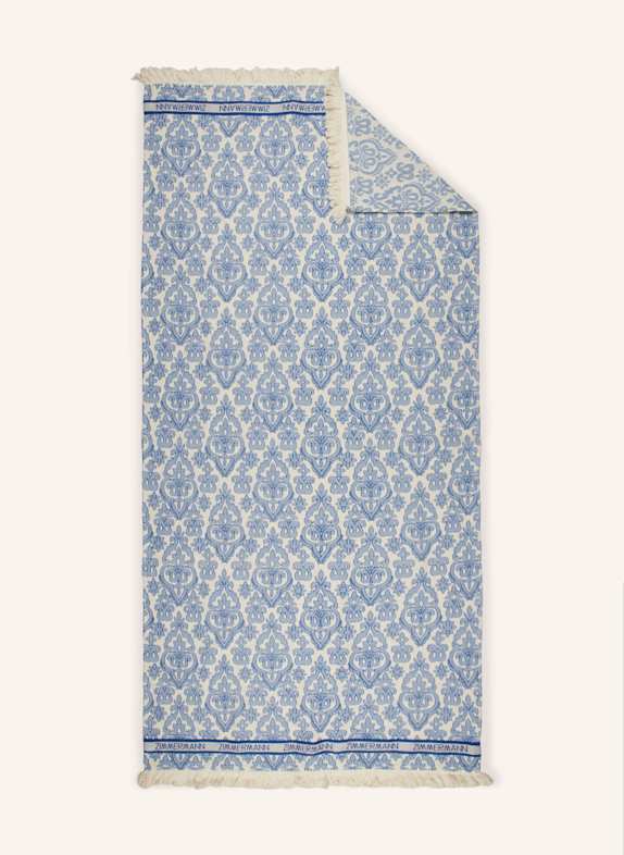 ZIMMERMANN Bath towel BLUE/ WHITE