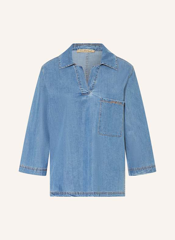 Smith & Soul Blouse in denim look BLUE