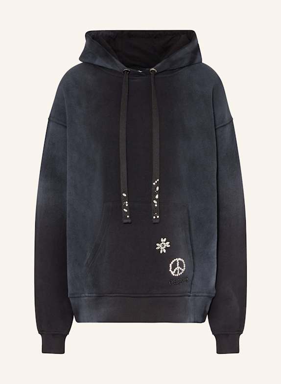 Grace Hoodie mit Schmucksteinen SCHWARZ