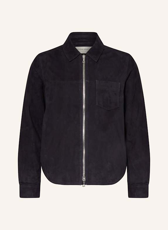 Officine Générale Lederjacke SID DUNKELBLAU