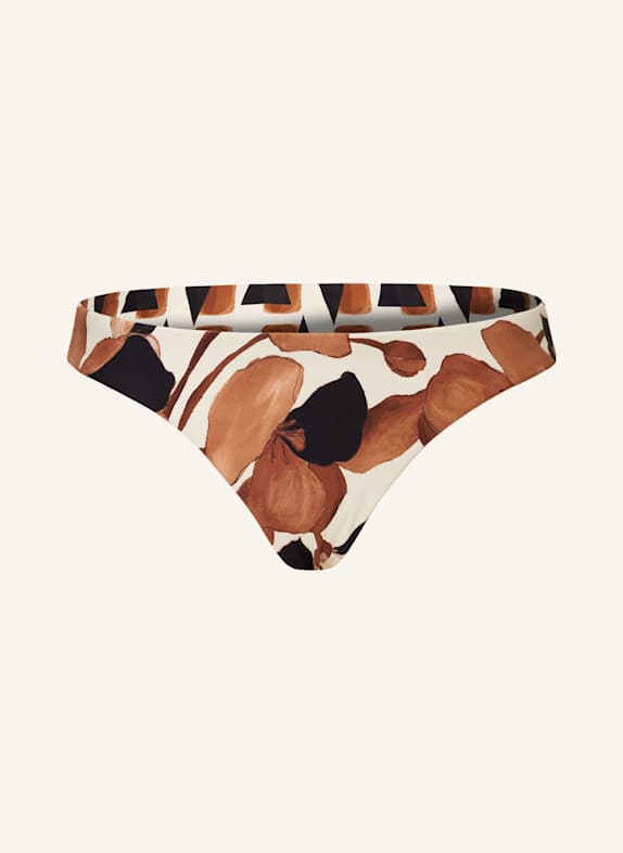 SEAFOLLY Basic-Bikini-Hose SECRET GARDEN zum Wenden SCHWARZ/ CREME/ BRAUN