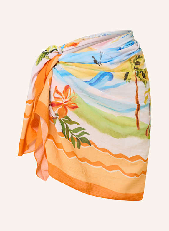 SEAFOLLY Pareo SOUTH PACIFIC ORANGE/ HELLBLAU/ HELLGRÜN