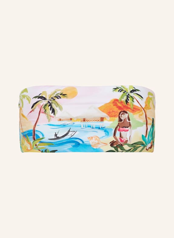 SEAFOLLY Bandeau-Bikini-Top SOUTH PACIFIC HELLROSA/ HELLBLAU/ HELLORANGE