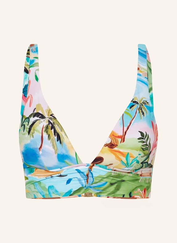 SEAFOLLY Bralette-Bikini-Top SOUTH PACIFIC HELLBLAU/ ROSA/ HELLGRÜN