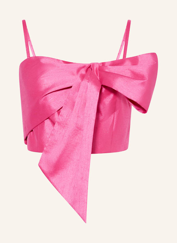 LIU JO Cropped-Top aus Satin PINK
