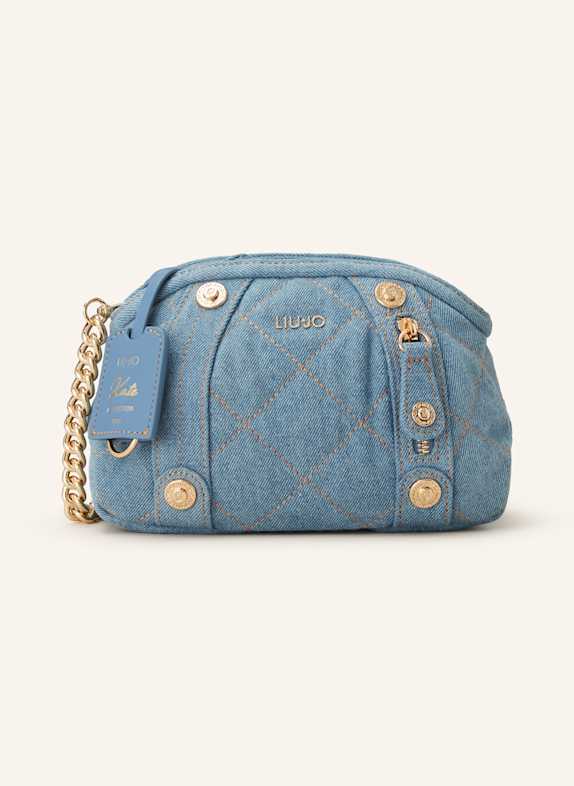 LIU JO Schultertasche KATE SMALL mit Nieten HELLBLAU